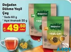 DOĞADAN DÖKME YEŞİL ÇAY 60 G fiyat ve kampanya bilgisi